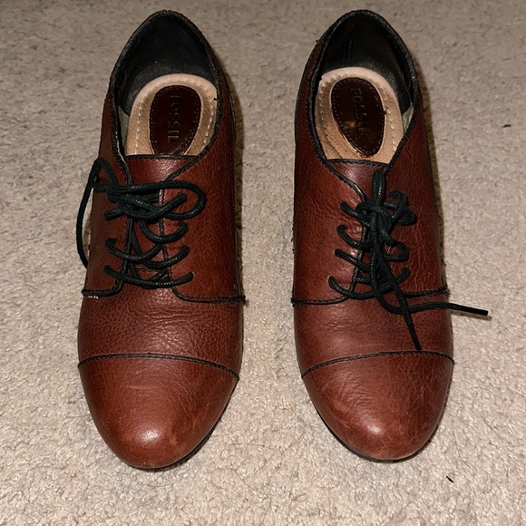 Fossil Vintage lace up booties size 6.5 - Picture 2 of 3